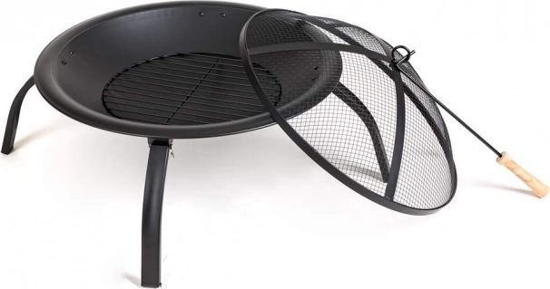 Záhradné kovové ohnisko s poklopom 55 cm
