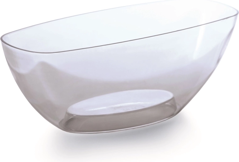 Priehľadná oválna miska pre orchidey 36 cm COUBI