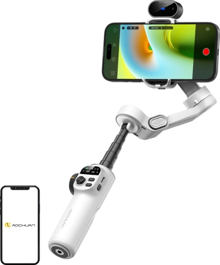 AOCHUAN X2 stabilizátor na smartfón s AI senzorom biely