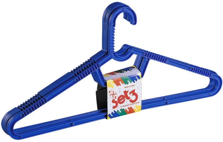 Plastové vešiaky HEIDRUN, sada 3 ks