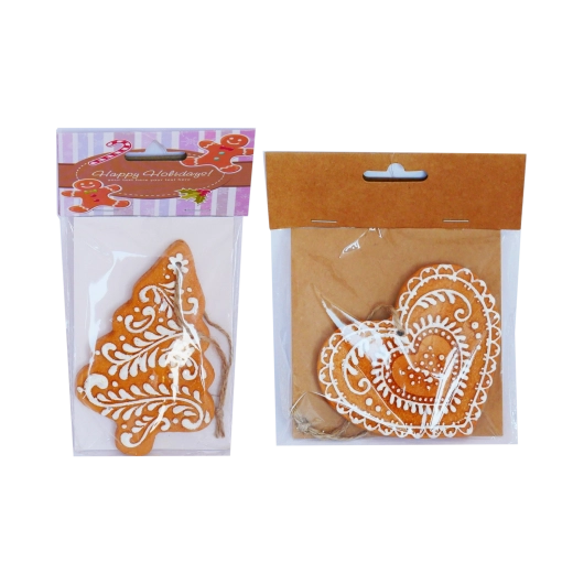 Závesná vianočná ozdoba v štýle perníčka, sada 8 ks