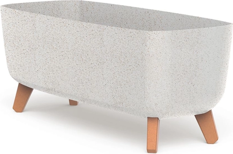 Kvetináč Gracia Case Eco Wood 58 cm biely