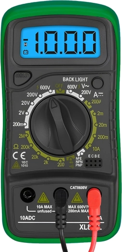 Profesionálny digitálny multimeter XL830L zelený