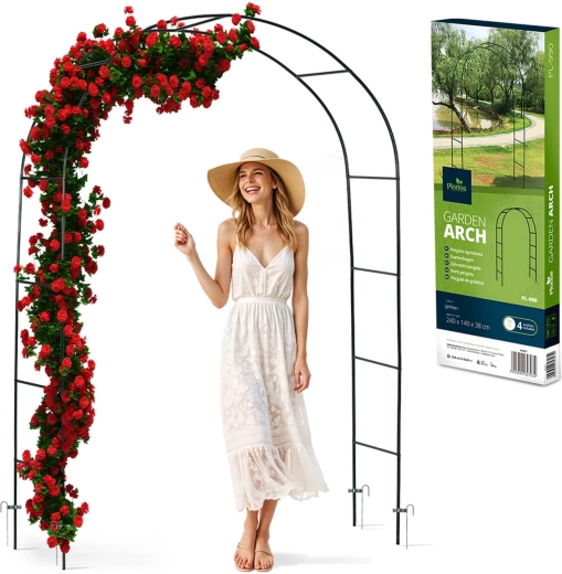 Záhradná kovová pergola oblúk 240 cm