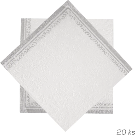 Embosované papierové obrúsky 33 × 33 cm 20 ks
