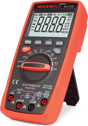 Digitálny multimeter Maxwell 5 v 1 s USB pripojením k počítaču