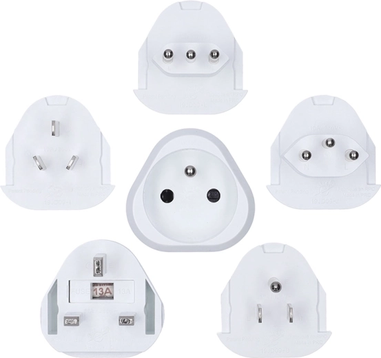 Solight univerzálny cestovný adaptér s uzemnením - 1 kus