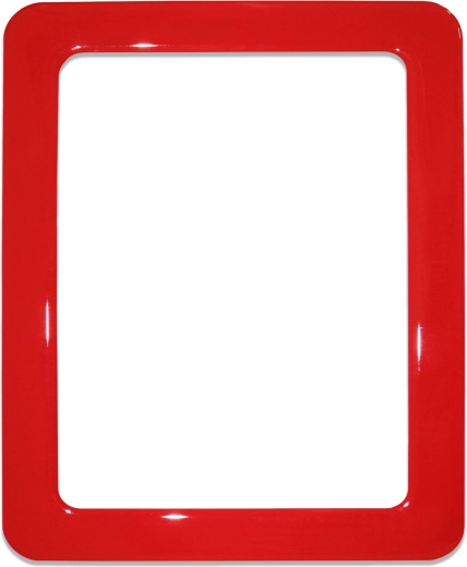 Magnetický samolepiaci rámik s rozmerom 19,0 × 23,8 cm - červený
