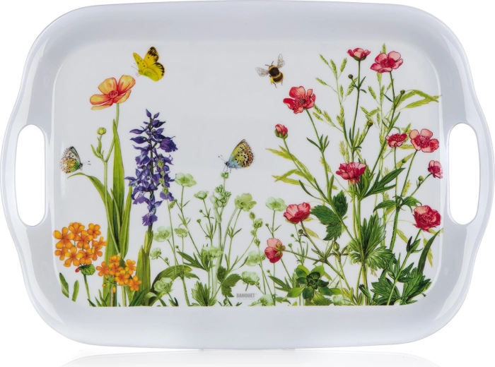 Melamínový servírovací táck Meadow 36 × 25,5 cm s úchytmi