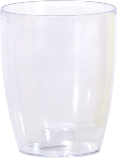 Kvetináč COUBI Orchid 16 cm priehľadná biela