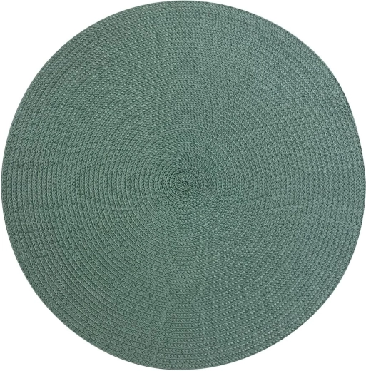 Okrúhle prestieranie so slamovým efektom z polypropylénu 38 cm, útulná zelená