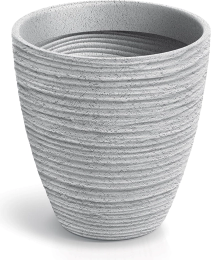 Kvetináč Defora 47 cm betónovo sivý s vyberateľnou vložkou