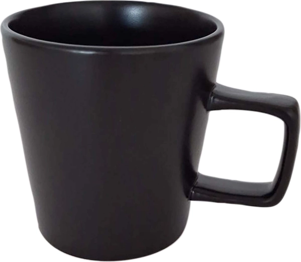 Keramický hrnček Kitchisimo matne čierny 350 ml