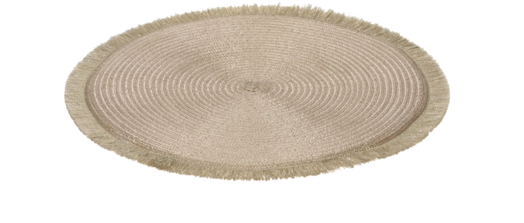 Zlatá okrúhla stolová podložka 35 cm