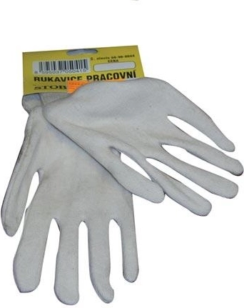 Jemné bavlnené rukavice TIT s pružným nápletom