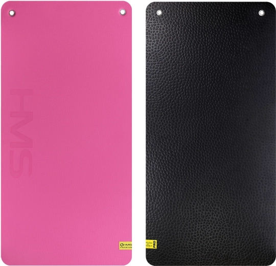 Štúdiová fitness podložka s okami HMS Premium ružová