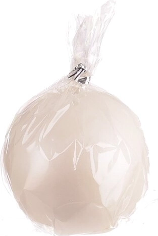 Sviečka guľa lesklá ružové zlato 8 cm