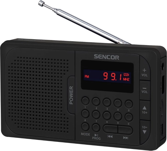 Sencor prenosné rádio s Bluetooth, USB a microSD