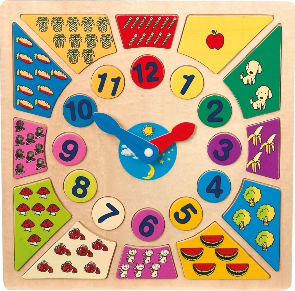 Vkladacie výukové puzzle – nauč sa hodiny small foot