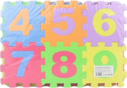 Penové puzzle 36 ks čísla a písmená