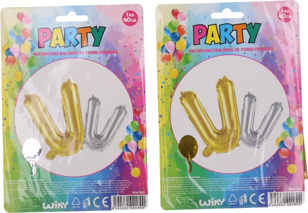 Nafukovací balónik písmeno V