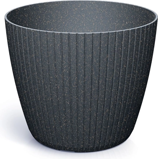 Kvetináč Lamia Eco Wood 19,8 cm antracit