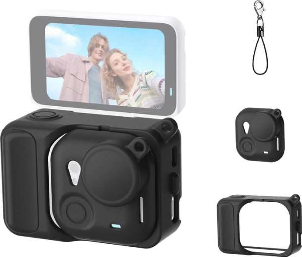 Silikónové ochranné puzdro Puluz pre Insta360 GO Ultra čierne