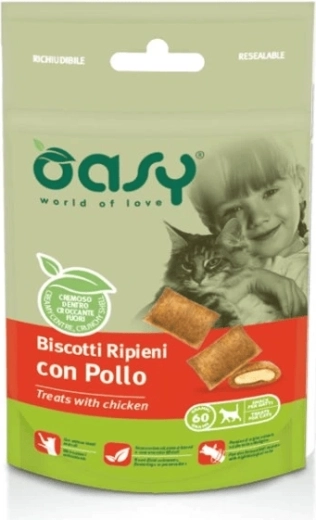 Oasy maškrty pre mačky s kuracím, 60 g