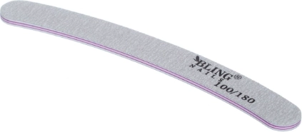 Obojstranný pilník na nechty sivý BLING 100/180, typ 7