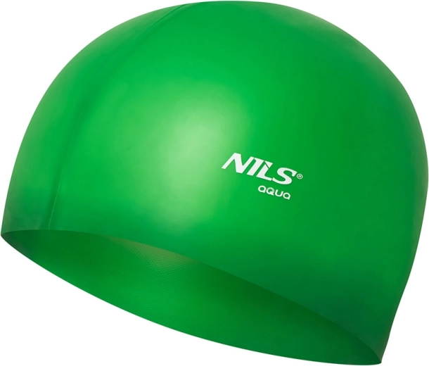 Silikónová plavecká čiapka NILS Aqua zelená