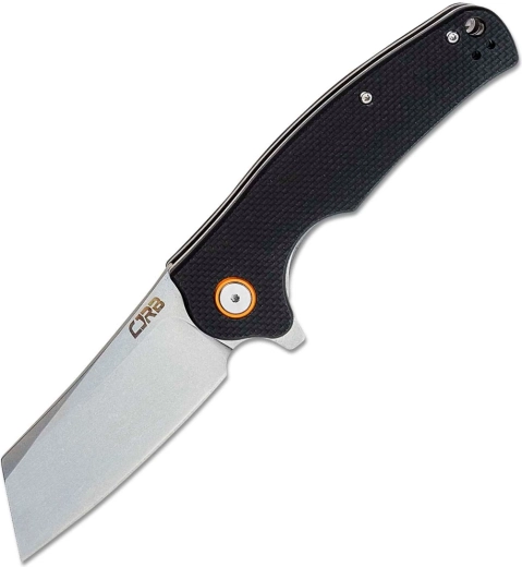 Skladací nôž CJRB Crag, 8,7 cm, stonewash čepeľ, čierne G10