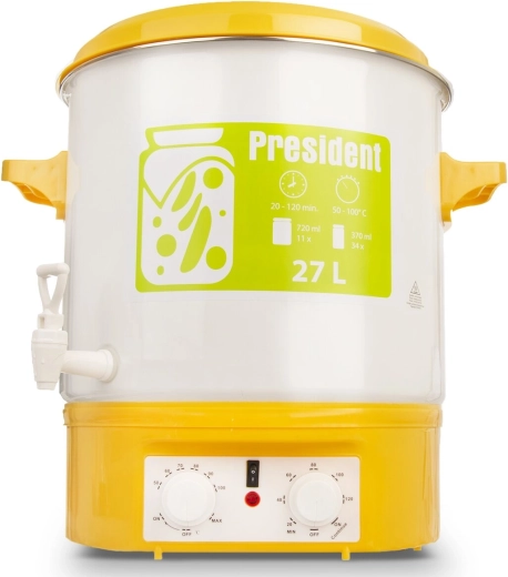Elektrický zavárací hrniec President 27 l s kohútikom