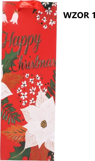 Vianočná darčeková taška 35x12x10 cm Mix vzorov