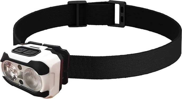 Čelovka SUPERFIRE HE10 s USB‑C, 550 lm, duálnou LED a červeným svetlom