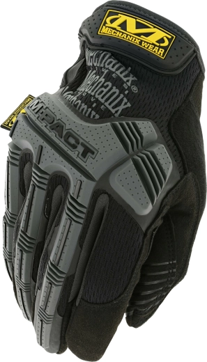 Pracovné rukavice Mechanix M-Pact čierno‑sivé veľkosť M