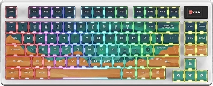 MSI Forge GK600 TKL wireless Mars (US) bezdrôtová mechanická klávesnica