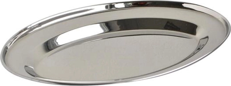 Oválny nerezový podnos 20 cm