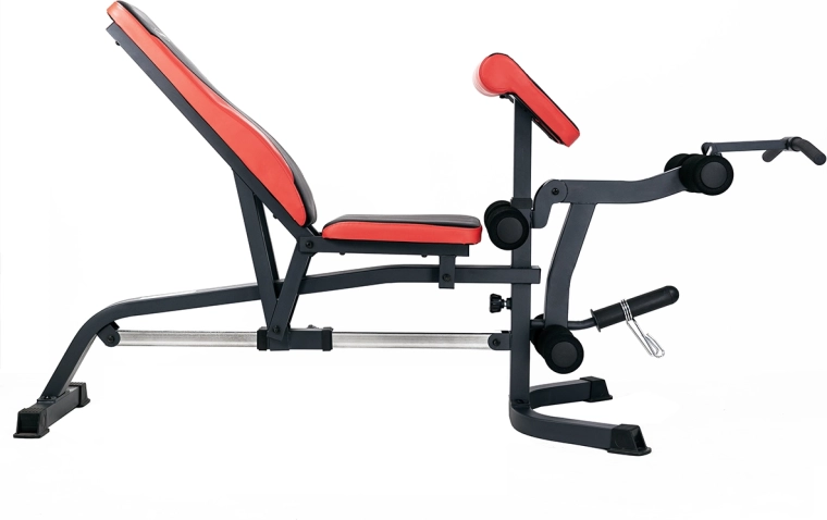 Nastaviteľná posilňovacia lavica s bicepsovou opierkou a predkopávaním HMS