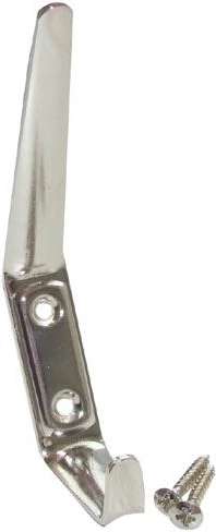 Veľký nástenný vešiak 41 × 120 mm, nikel