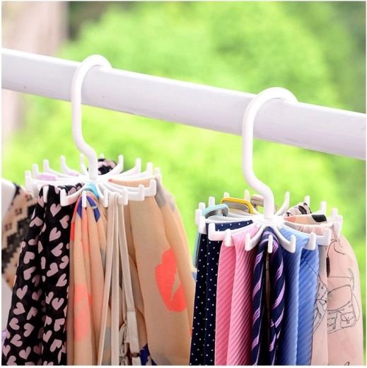 Držiak na kravatu / opasok / šatku - biely