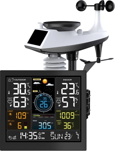 Solight profesionálna inteligentná Wi-Fi meteorologická stanica