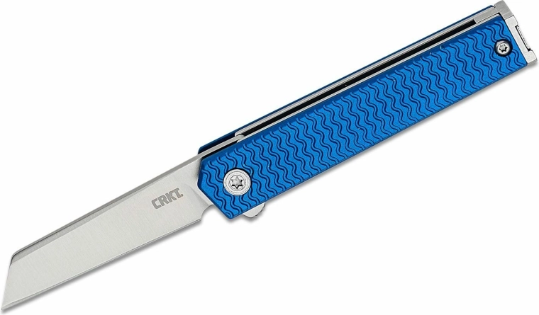 CRKT CEO microflipper sheepfoot zatvárací vreckový nôž modrý