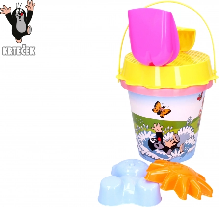 Piesková sada Krtko 1,5 l ružová