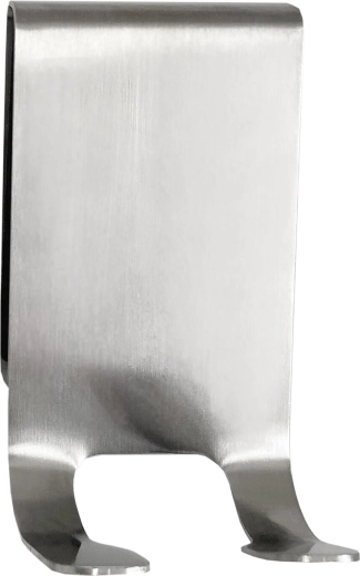 Háčik na sprchové dvere z nehrdzavejúcej ocele, strieborný, 8 × 4,5 × 1,5 cm