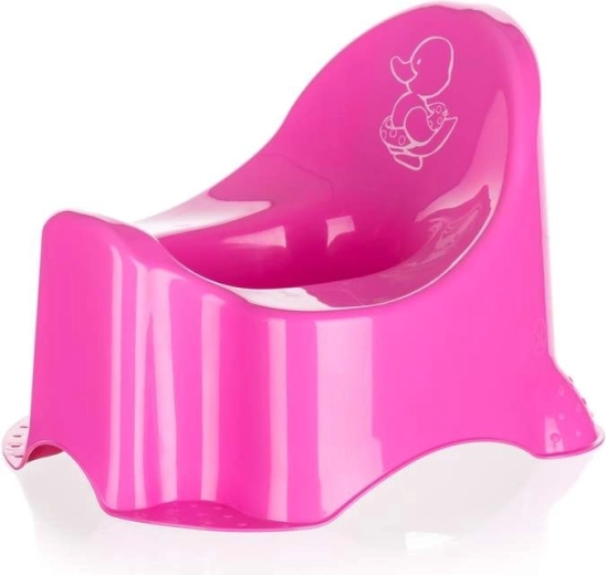 Detský nočník ružový s motívom kačičky