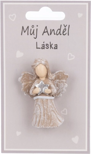 Keramický dekoratívny magnet anjel „Láska“