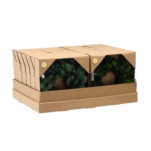 Vianočný borovicový veniec 35 cm s LED osvetlením