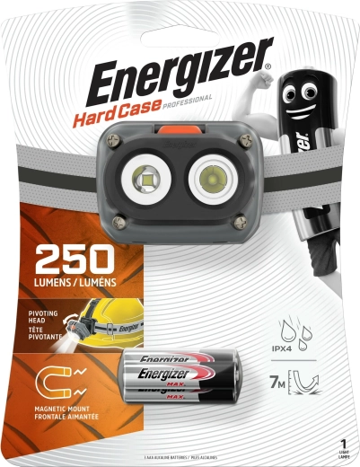 Energizer magnetická čelovka Hard Case Pro, 250 lm, IPX4