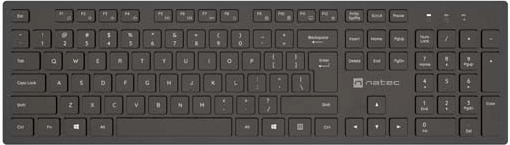 bezdrôtová klávesnica NATEC Herring 2.4 GHz slim (US rozloženie)