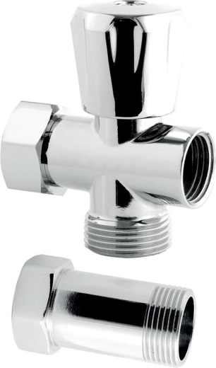 Práčkový ventil s medzikusom 3/4 x 3/4 x 3/4